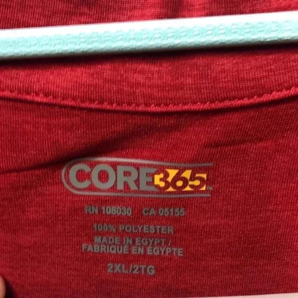 Core 365 big men’s kinetic pull over 2XL classic Red - Picture 5 of 9